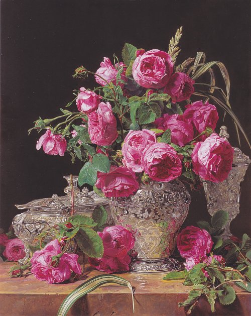 Ferdinand Georg Waldmueller Rosen Wandbild