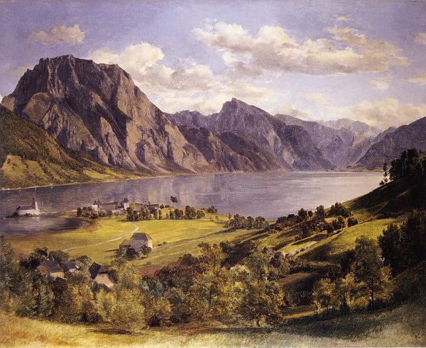 Ferdinand Georg Waldmueller Traunsee Wandbild