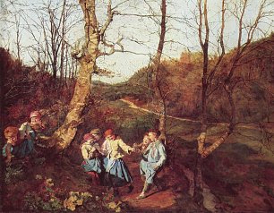 Ferdinand Georg Waldmueller Vorfruehling im Wienerwald Wandbild