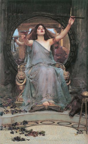 John William Waterhouse Circe Offering the Cup to Odysseus Wandbild