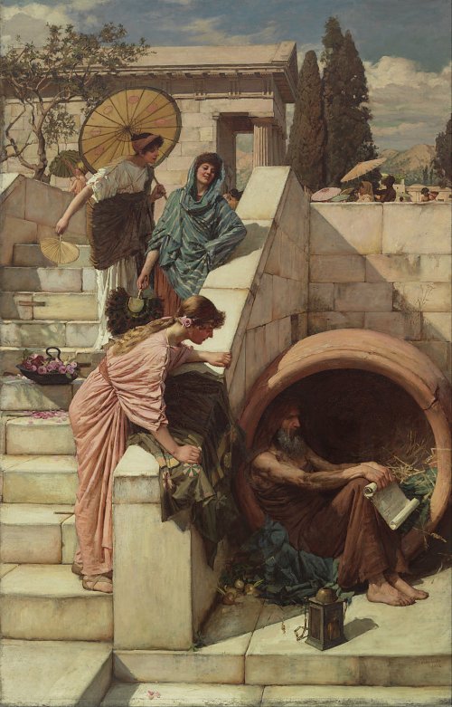 John William Waterhouse Diogenes Wandbild