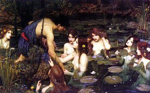 John William Waterhouse Hylas and the Nymphs Wandbild