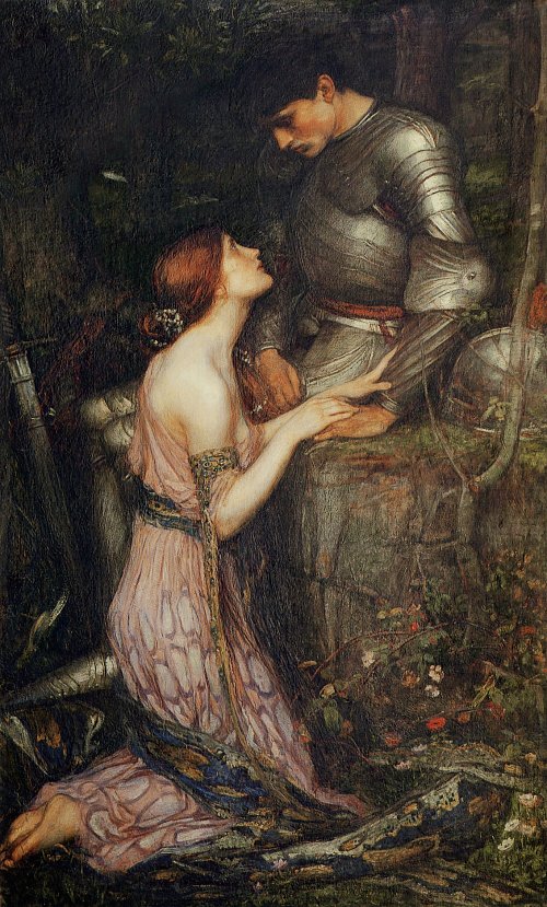John William Waterhouse Lamia and the Soldier Wandbild