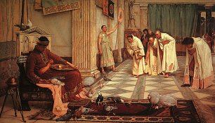 John William Waterhouse The Favorites of the Emperor honorius Wandbild