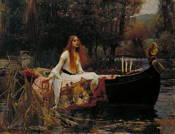 John William Waterhouse The Lady of Shalott Wandbild