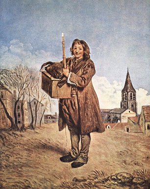 Antoine Watteau Der Spielmann und das Murmeltier Wandbild