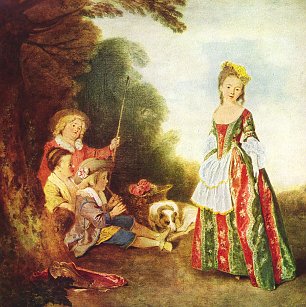 Antoine Watteau Der Tanz Wandbild