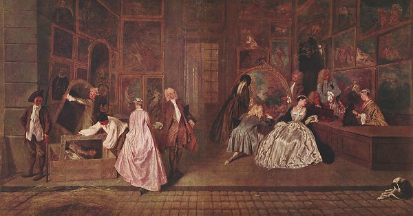 Antoine Watteau Gersaints Ladenschild Wandbild