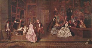 Antoine Watteau Gersaints Ladenschild Wandbild