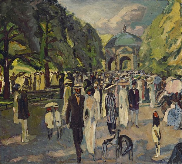 Albert Weisgerber Im Muenchner Hofgarten Wandbild