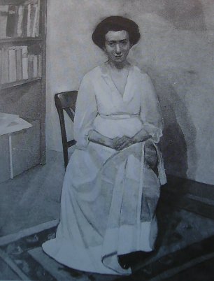 Albert Weisgerber Portrait Margarete Weissgerber Wandbild