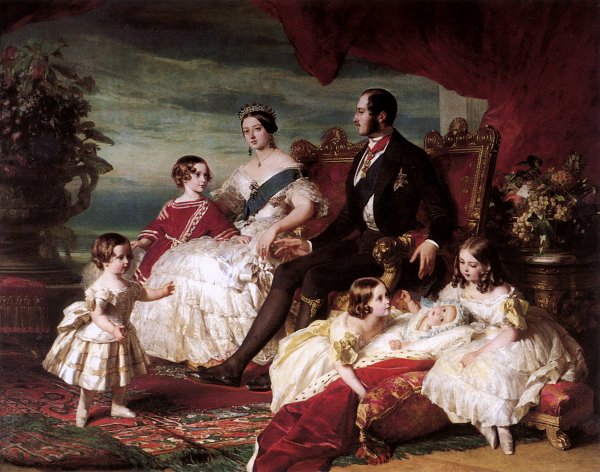 Franz Xaver Winterhalter Die koenigliche Familie Wandbild