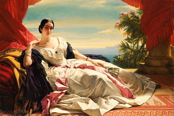 Franz Xaver Winterhalter Leonilla Prinzessin von Sayn Wandbild