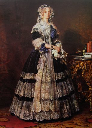 Franz Xaver Winterhalter Marie Amelie von Bourbon Salerno Wandbild