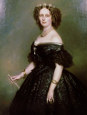 Franz Xaver Winterhalter Portrait der Koenigin Sophie der Niederlanden Wandbild