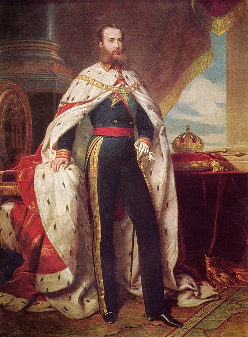 Franz Xaver Winterhalter Portrait von Maximilian I von Mexiko Wandbild