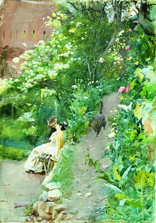 Anders Zorn In Alhambra Park Wandbild