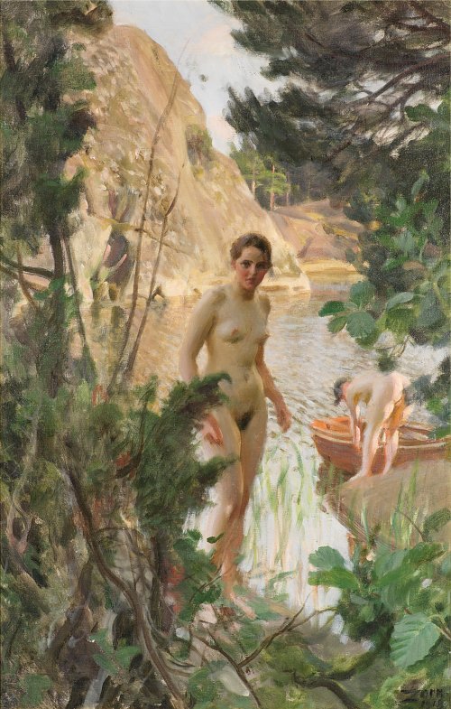 Anders Zorn Jollen Wandbild