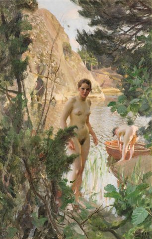 Anders Zorn Jollen Wandbild