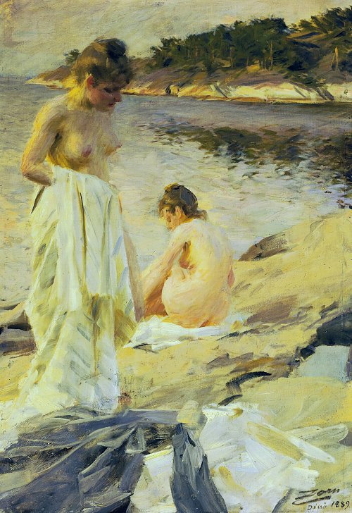 Anders Zorn Les Baigneuses Wandbild
