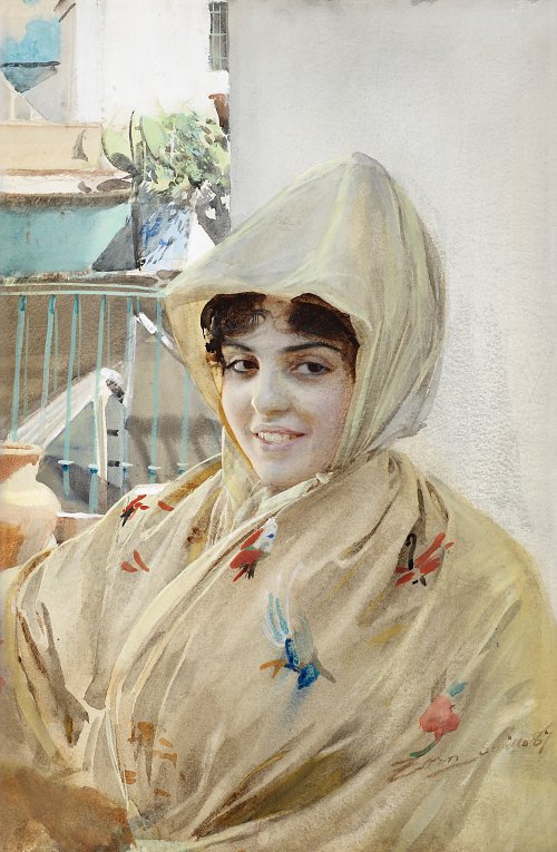 Anders Zorn Mathilde Wandbild