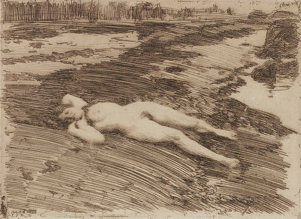 Anders Zorn On the sands Wandbild