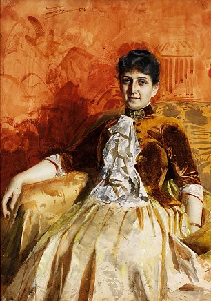 Anders Zorn Portrait Lisen Lamm Wandbild