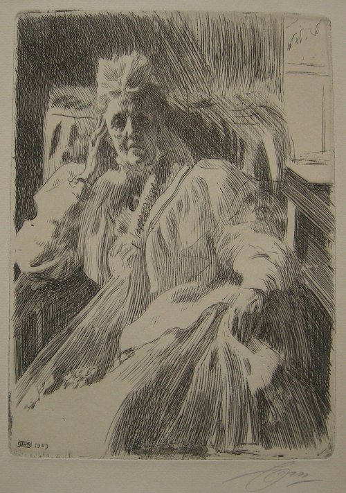 Anders Zorn Queen Sophia Wandbild