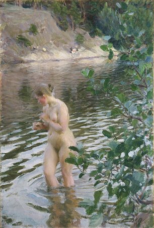 Anders Zorn Shivering Girl Wandbild