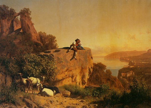 Anders Zorn Surveying the vista Wandbild