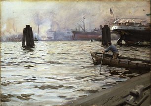 Anders Zorn The Port of Hamburg Wandbild