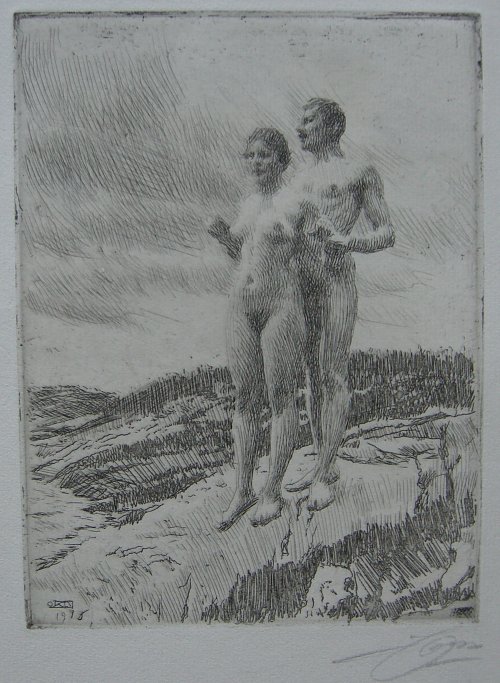 Anders Zorn The Two Wandbild
