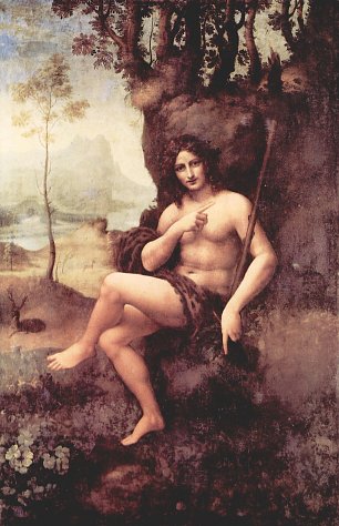 Leonardo Da Vinci Bachus Wandbild