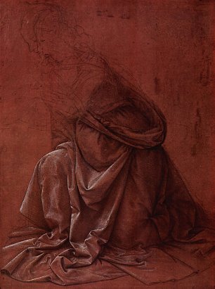 Leonardo Da Vinci Draperiestudie 2 Wandbild