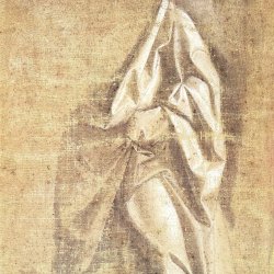 Leonardo-Da-Vinci-Gewandstudie-fuer-eine-stehende-Figur-in-Frontalansicht-2