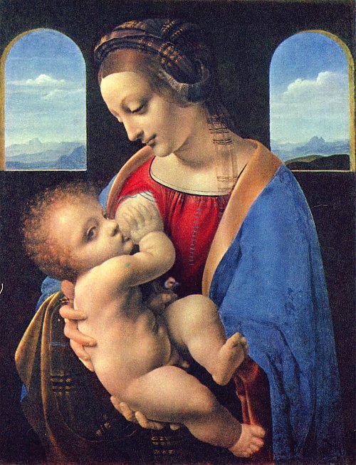 Leonardo Da Vinci Madonna Litta Wandbild