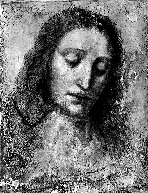 Leonardo Da Vinci Kopf Christi Wandbild