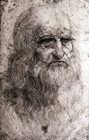 Leonardo Da Vinci SelbstPortrait Wandbild