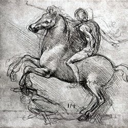 Leonardo-Da-Vinci-Studie-zum-Sforzza-Denkmahl