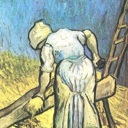 Vincent-van-Gogh-Baeuerin-beim-Strohschneiden