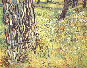 Vincent van Gogh Baumstaemme Wandbild