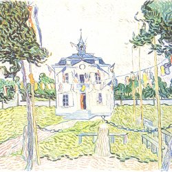 Vincent-van-Gogh-Das-Gemeindehaus-in-Auvers