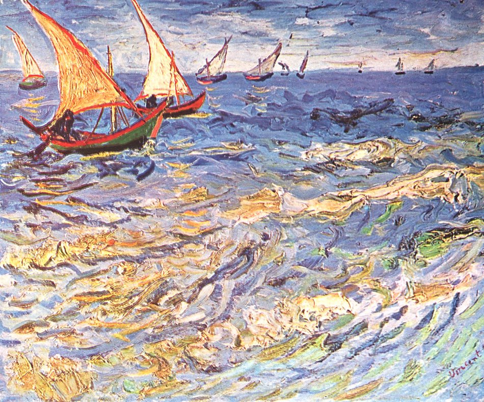 Vincent van Gogh Das Meer bei Saintes Maries Wandbild kaufen