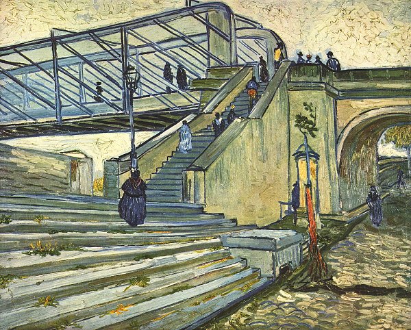 Vincent van Gogh Die Bruecke von Trinquetaille Wandbild