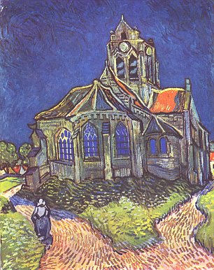 Vincent van Gogh Die Kirche von Auvers Wandbild