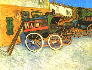 Vincent van Gogh Die Postkutsche von Tarascon Wandbild