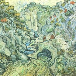 Vincent-van-Gogh-Die-Schlucht-Les-Peiroulets