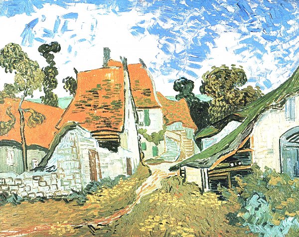 Vincent van Gogh Dorfstrasse in Auvers Wandbild