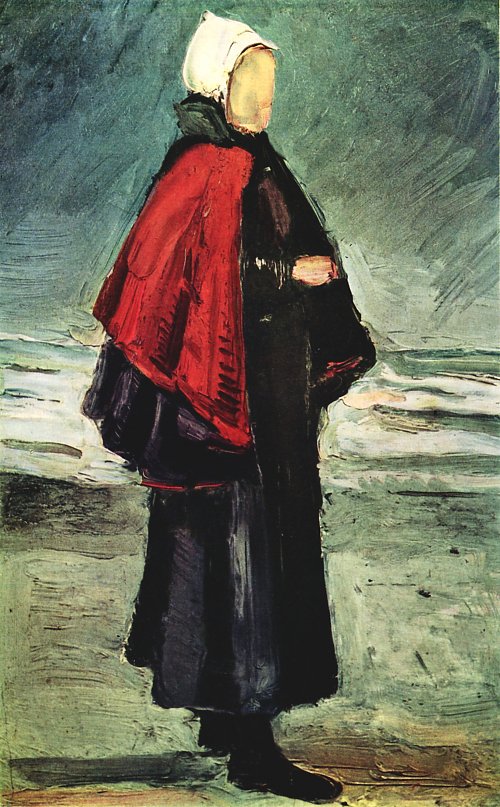 Vincent van Gogh Fischerfrau am Strand Wandbild