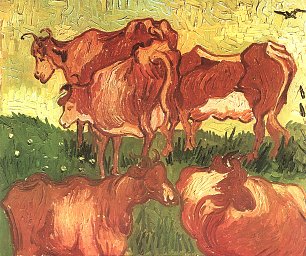 Vincent van Gogh Kuehe Wandbild
